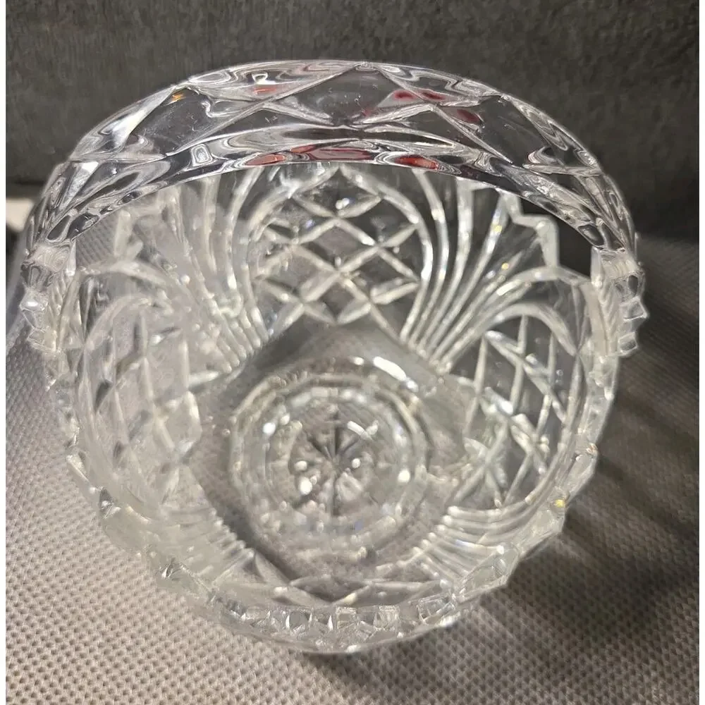 Vintage Fifth Avenue Wellington 24% Lead Crystal Glass Basket Poland